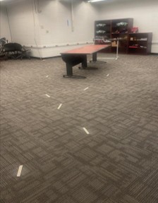 Taped path within Rhodes 584D
