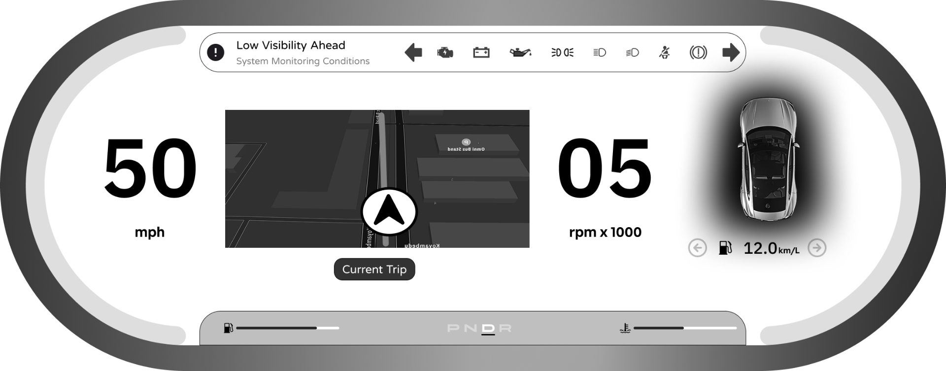 Concept 04 — Icon-Rich Alert Panel